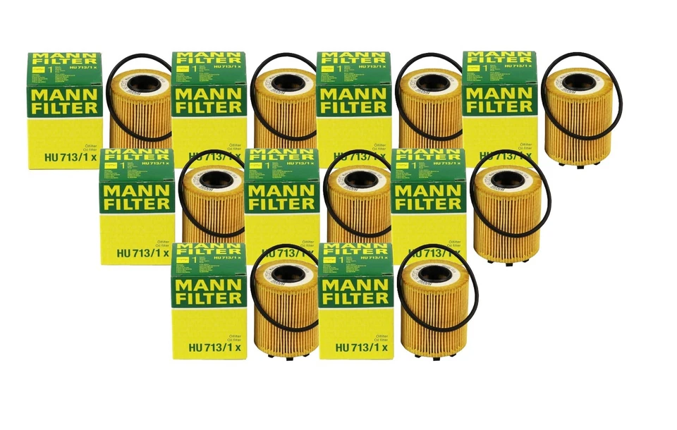 Conjunto de 9 filtros de óleo de motor Mann para Alfa Romeo Mito Dodge Dart Fiat 500 Jeep - Imagem 1 de 1