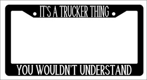 Marco de matrícula negro ES UNA COSA DE CAMIONERO QUE NO ENTENDERÍAS Automático - Imagen 1 de 1