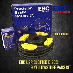 NEW EBC 292mm REAR USR SLOTTED BRAKE DISCS AND YELLOWSTUFF PADS KIT PD08KR277 - Bild 1 von 6