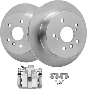 Rear Disc Rotors & Left Caliper for 2013 - 2017 Toyota Camry Avalon ES350 ES300h - Picture 1 of 1