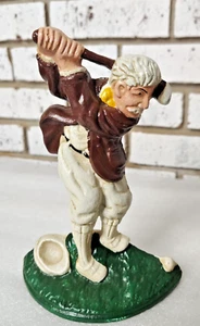 Vintage Cast Iron Golf Door Stop 9" high - Picture 1 of 6