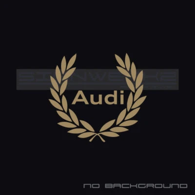 Audi Racing Wreath Decal Sticker A4 S4 S3 S5 A5 A6 R8 TTRS RS3 RS5 Pair - Image 1 of 4