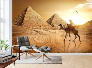 Mural de pared de Egipto camino a las pirámides foto papel tapiz decoración de pared papel cartel arte - Imagen 1 de 8