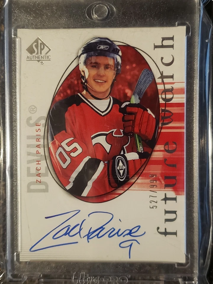 2005-06 SP Authentic ZACH PARISE Future Watch RC! #167 527/999 New Jersey Devils - Image 1 of 2