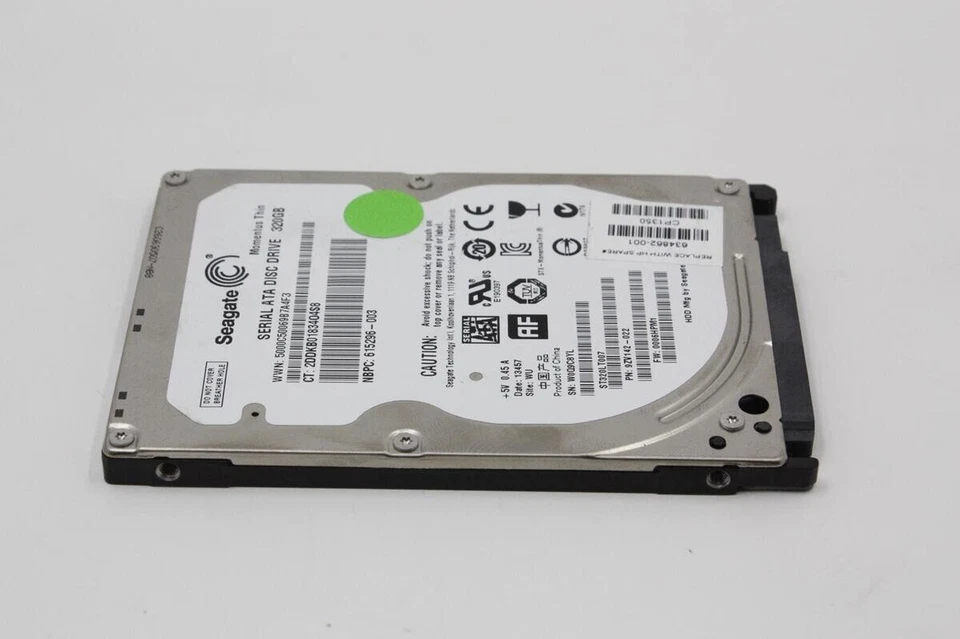 HP 320GB 7200RPM SATA 7mm Hard Drive 615296-003 - System Pulled Drives! - Image 1 of 1