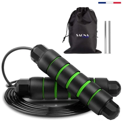 Springseil verstellbar schwer Kugellager Fitness Crossfit Boxen Erwachsene - Bild 1 von 4