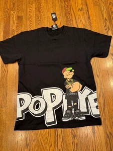 Reason Popeye Exclusive Collab Schwarz T-Shirt Herren Größe L Neu - Bild 1 von 6