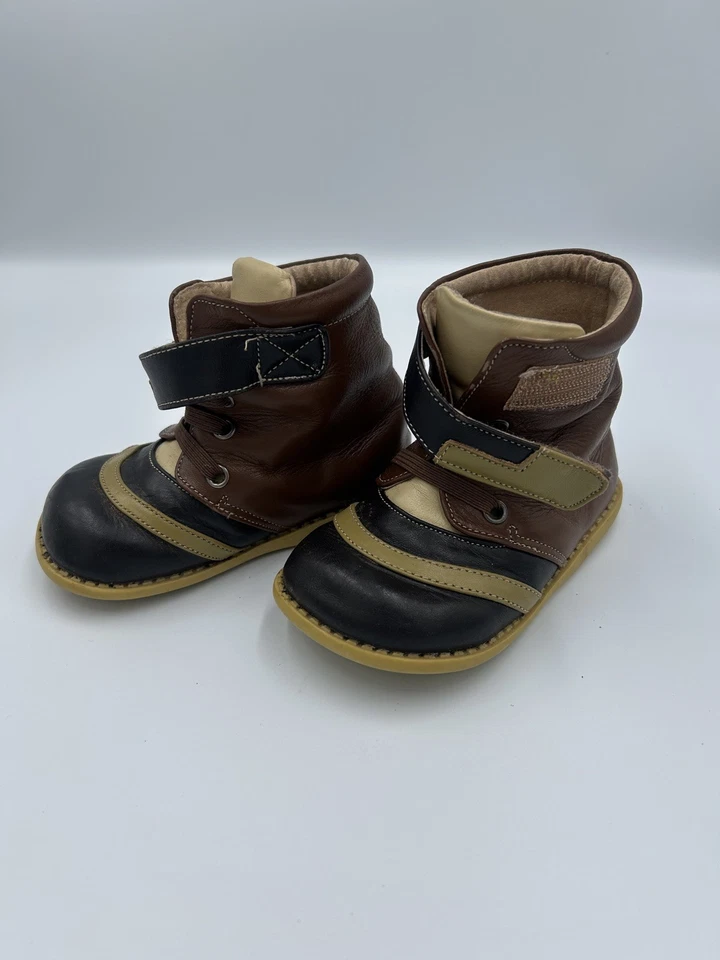 NIB LIVIE & LUCA Shoes Boots Gaffer Brown Toddler 5 6 - Image 1 of 4