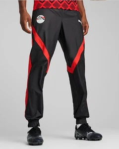 Egitto Efa Puma Pantaloni tuta Pants Nero 2025 Woven stadium pre match - Picture 1 of 13