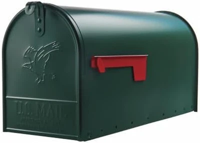 Gibraltar Mailboxes Elite Large Capacity Galvanized Steel Green, Post-Mount Mail - Image 1 of 4