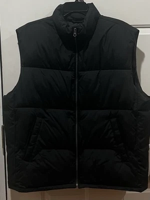 Chaleco acolchado negro GAP para hombre talla 2X hecho en Vietnam excelente estado Foto 1 de 3
