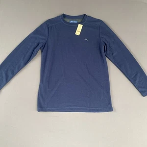 Tommy Bahama Island Langarm Nachtwäsche Hemd DUNKELBLAU Thermo Herren SMALL Neu mit Etikett - Bild 1 von 9