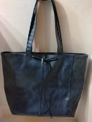 Bolso grande de cuero azul Style & Co Foto 1 de 4