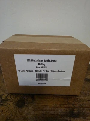 2026 Bo Jackson Battle Arena Hobby Case (6 Boxes) - Sealed Case - Image 1 of 3