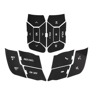 For FORD for MUSTANG 2015-2018 GEN STEERING WHEEL BUTTON REPAIR DECALS STICKERS - Picture 1 of 15