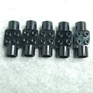 LEGO Technic Brick 2x2 with Pin Hole 2 Rotation Joint Sockets 48172 Black Lot 5 - Picture 1 of 7