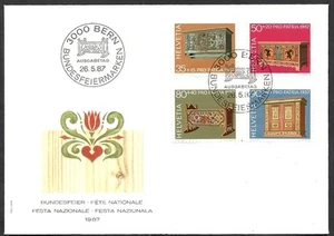 1987 FDC SVIZZERA - HELVETIA - PRO PATRIA - SV3 - Foto 1 di 1