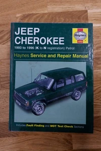 haynes Jeep Cherokee car manual used 1993 to 1996 K to N reg Petrol - Picture 1 of 2