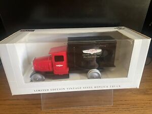 ACE HARDWARE VINTAGE STEEL 1/18 BOX DELIVERY TRUCK NIB BY SPEC CAST 11”L RARE HF