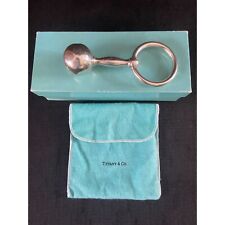 Tiffany & Co. Sterling Silver Baby Rattle w/Box and Bag Vintage