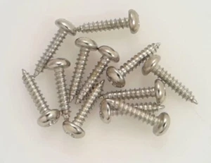 True Custom Shop® 3/8" NICKEL Tuner Mounting Screws for Fender Strat/Tele 12pk - Picture 1 of 2
