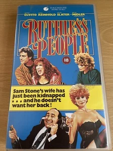 Ruthless People - Bette Midler - Danny DeVito - Judge Reinhold (VHS/SUR, 1989) - Picture 1 of 4