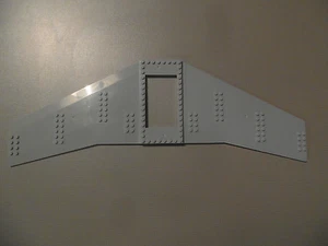Lego - Placa de ala gris 20 x 56 con recorte 6 x 10 - avión (54093) - Imagen 1 de 1