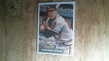 1957 Topps baseball card # 4 Johnny Logan EXNM