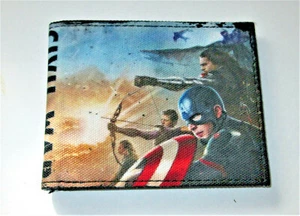 Marvel Civil War Captain America Folding Cloth-Like Wallet new - Picture 1 of 4