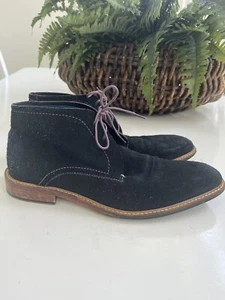 Ted Baker LINNUS Navy Blue Suede Chukka Ankle Boots Shoes Size 10. FD06128 - Picture 1 of 12