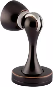 Solid Mental Magnetic Door Stop, Wall Mounted, Oil Rubbed Bronze - Picture 1 of 12