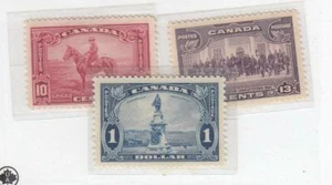 CANADA (MK5783) # 223-224,227 VF-MLH $1,10,13cts  1935  KGV PICTORIALS  CV $115 - Bild 1 von 1