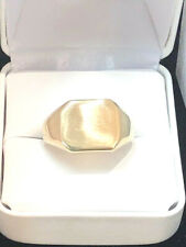 14K SOLID GOLD LARGE INSIGNIA RING YELLOW GOLD SIZE 10 14.2 GRAMS