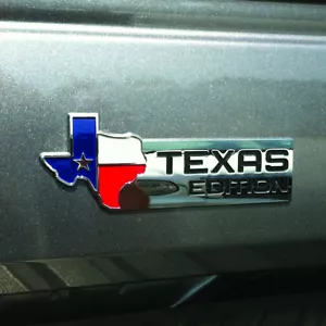 1pc XL TEXAS EDITION Emblem Badge F150 F250 F350 Door Fender Tailgate Universal - Foto 1 di 2