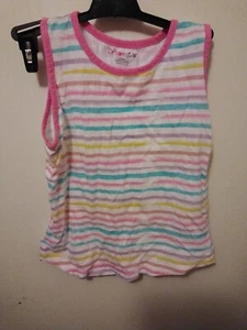 Camiseta sin mangas Dreamstar grande a rayas para niñas - Imagen 1 de 3