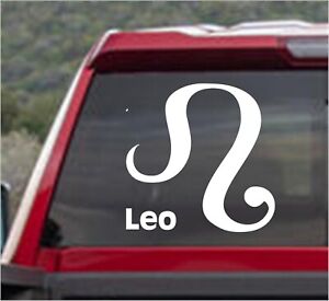 Zodiac Sign LEO Vinyl DECAL STICKER for Window Car/Truck/ Motorcycle