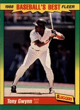 1988 Fleer Sluggers/Pitchers San Diego Padres Baseball Card #17 Tony Gwynn