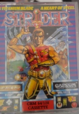 Strider (Capcom 1989) Commodore C64 Tape (Tape, Box, Manual) 100% ok - Bild 1 von 3