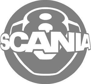 Scania Truck 8 ball sticker x 2 x 10cm x 10cm each 