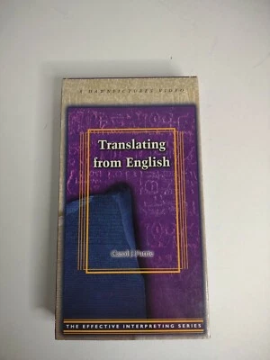Translating from English by: Carol J. Patrie VHS American Sign Language (ASL) - Image 1 of 4