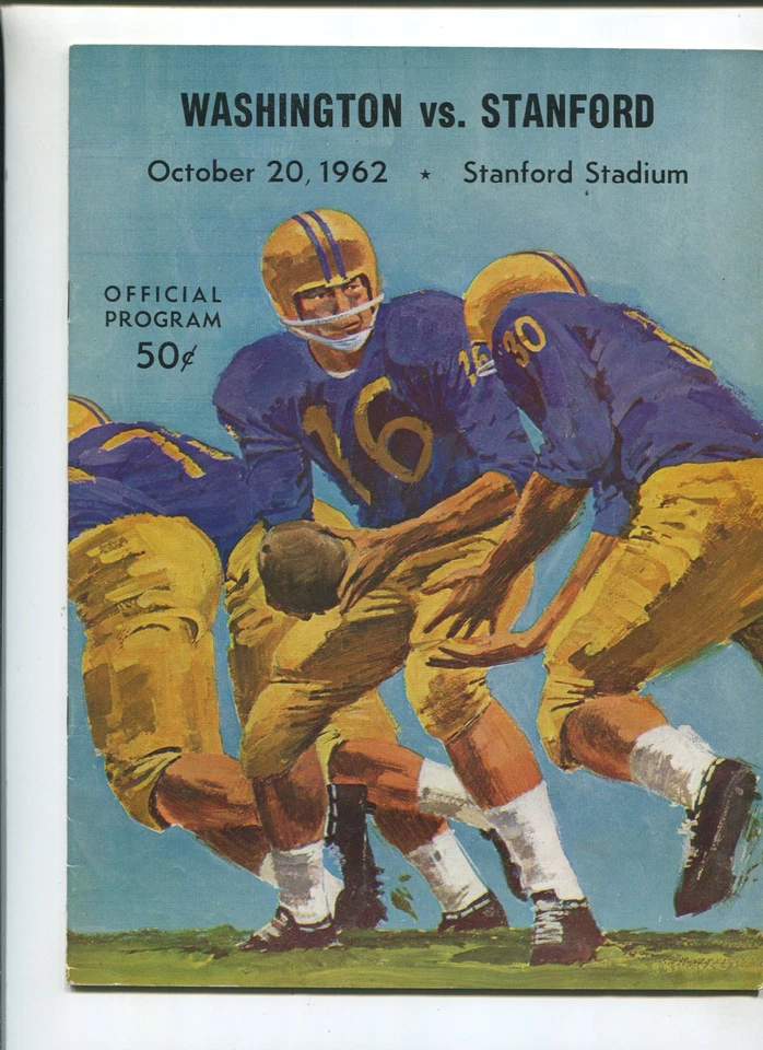  Stanford vs  Washington College Football Program Oct 20,1962   MBX66 - Image 1 of 1
