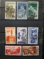 1946 ITALIA FRANCOBOLLI AVVENTO DELLA REPUBBLICA SERIE COMPLETA USATA