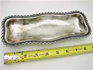 Wilcox Silver Aspic Relish Condiment Serving Tray 1923 1/2 Quadruple Plate  - Picture 1 of 9