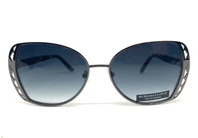 BCBG MAXAZRIA SPLENDID GUNMETAL GRAY GRADIENT SUNGLASSES 56-16-135 MM BRAND NEW - Image 1 of 4