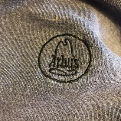 Vintage Arby’s Roast beef Sweatshirt Mens XL Purple 1990s USA A1 - Image 1 of 4