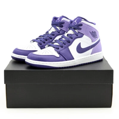 DQ8426-515 Nike Air Jordan 1 Mid Sky J Purple White Light Blueberry (Men's) - Image 1 of 4