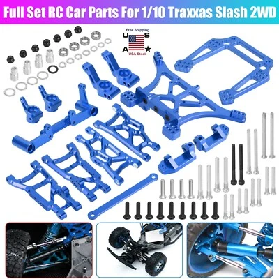 RC Car Upgrade Parts Metal Full Set for 1/10 Traxxas Slash 2WD/Rustler/Stampede - Image 1 of 4