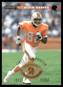 Alvin Harper 1996 Donruss Press Proofs #8 - Tampa Bay Buccaneers - Picture 1 of 2
