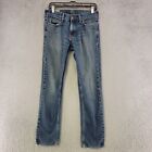 Hollister Jeans Mens 30x32 Blue Slim Bootcut Medium Wash Denim Casual Pockets