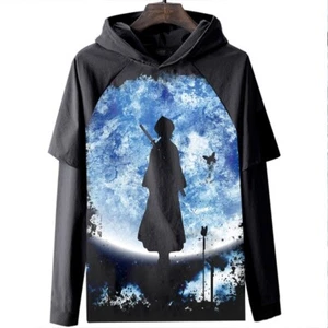 Bleach Anime Manga Kapuzen Sweatshirt Hoodie Langarm T-Shirt Longsleeve Coat - Picture 1 of 2